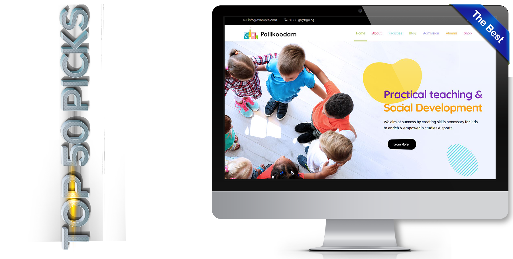 A website design in Child Care called Pallikoodam
