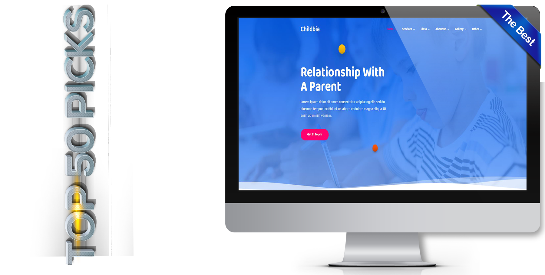A website design in Child Care called Chilbia