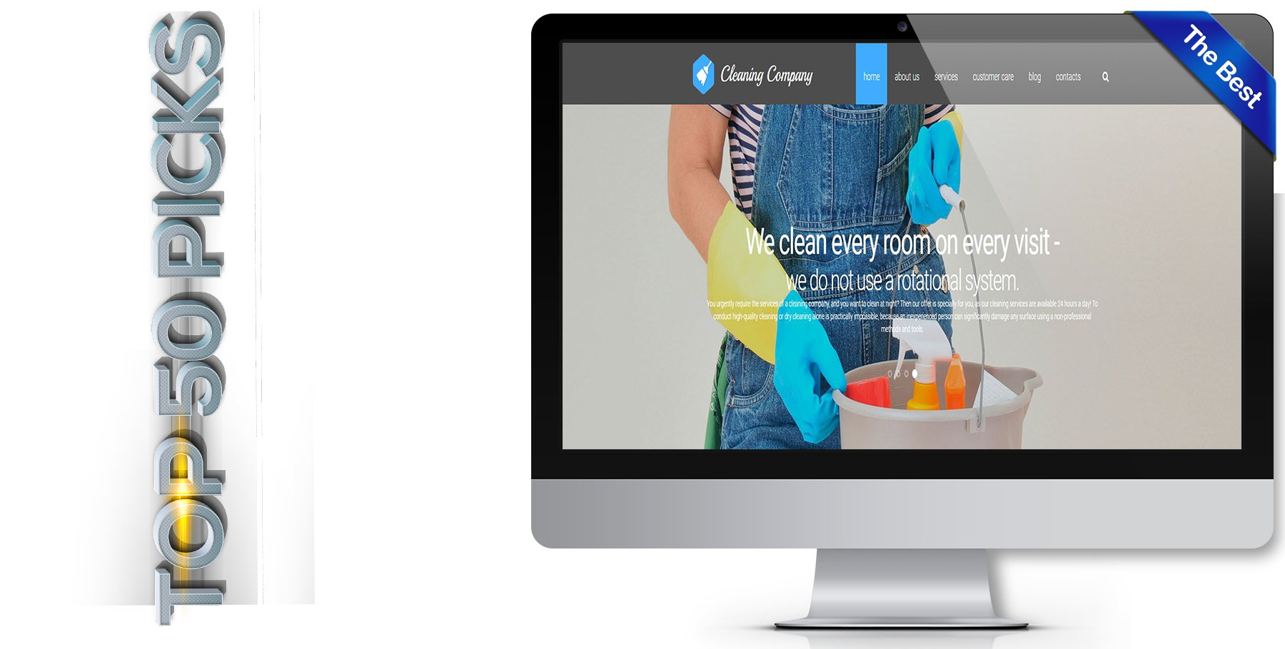 A website design in Cleaning Service called Cleaning Company