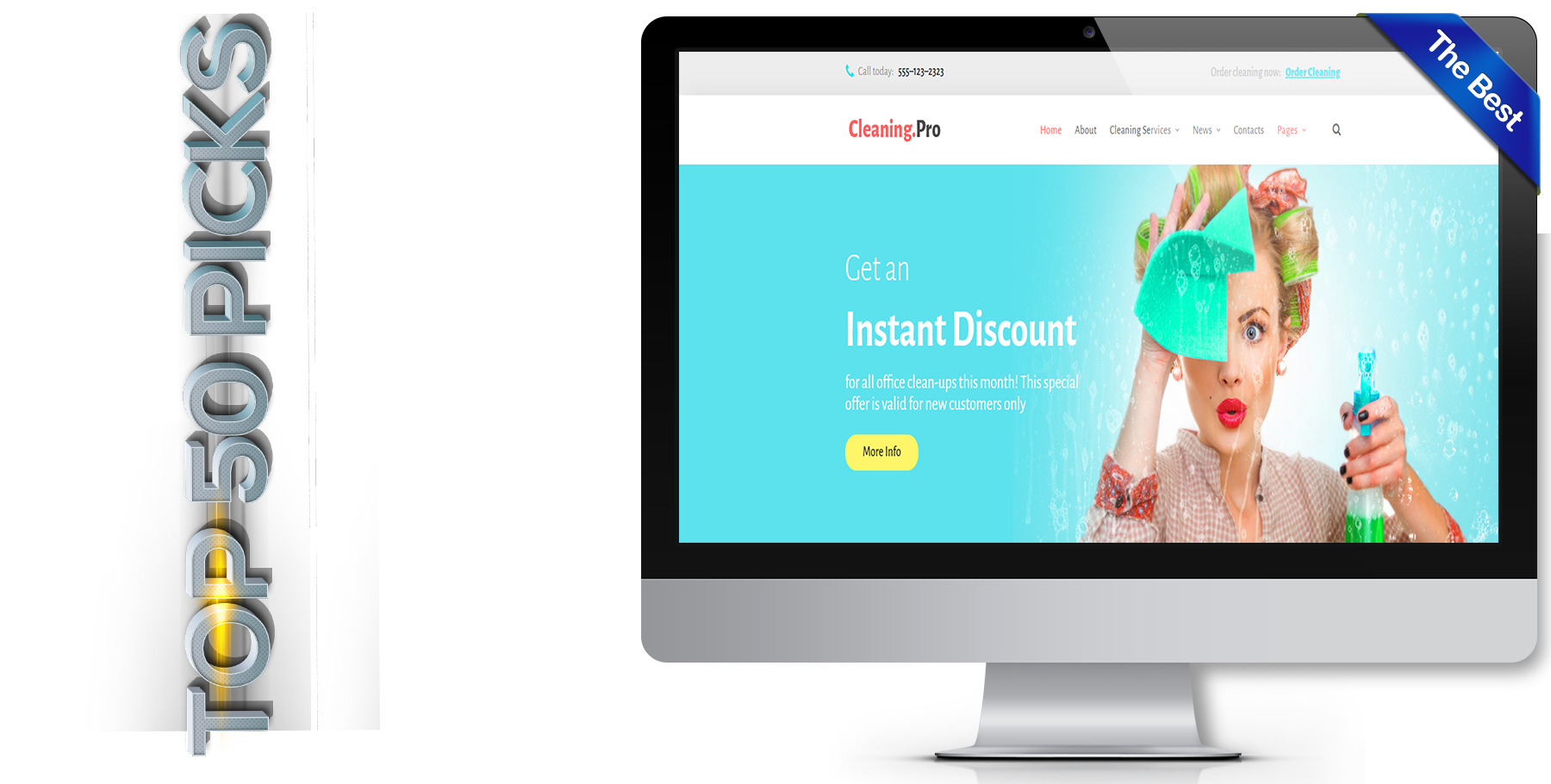 A website design in Cleaning Service called Cleaning pro