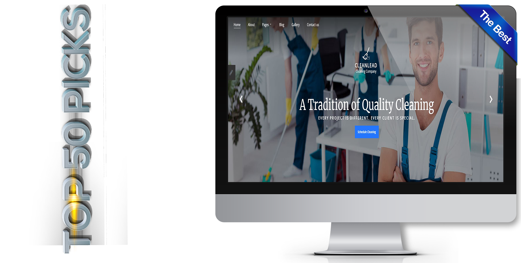 A website design in Cleaning Service called Cleanlead