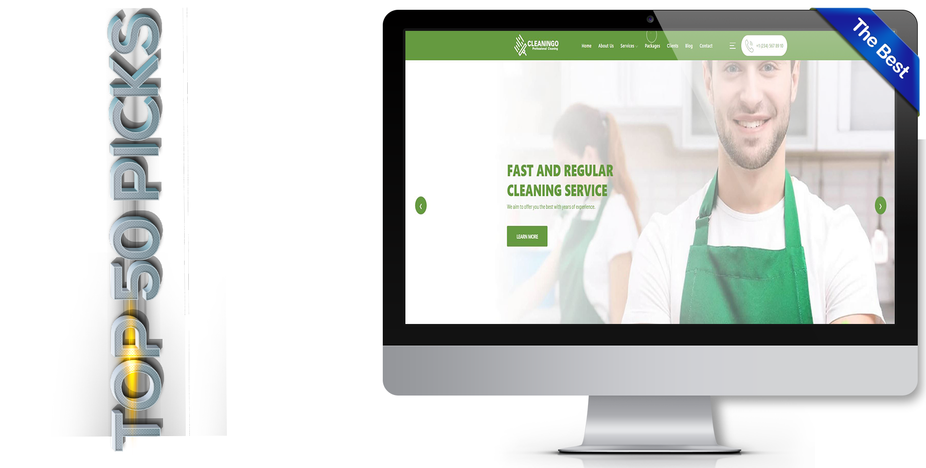 A website design in Child Care called Cleaningo