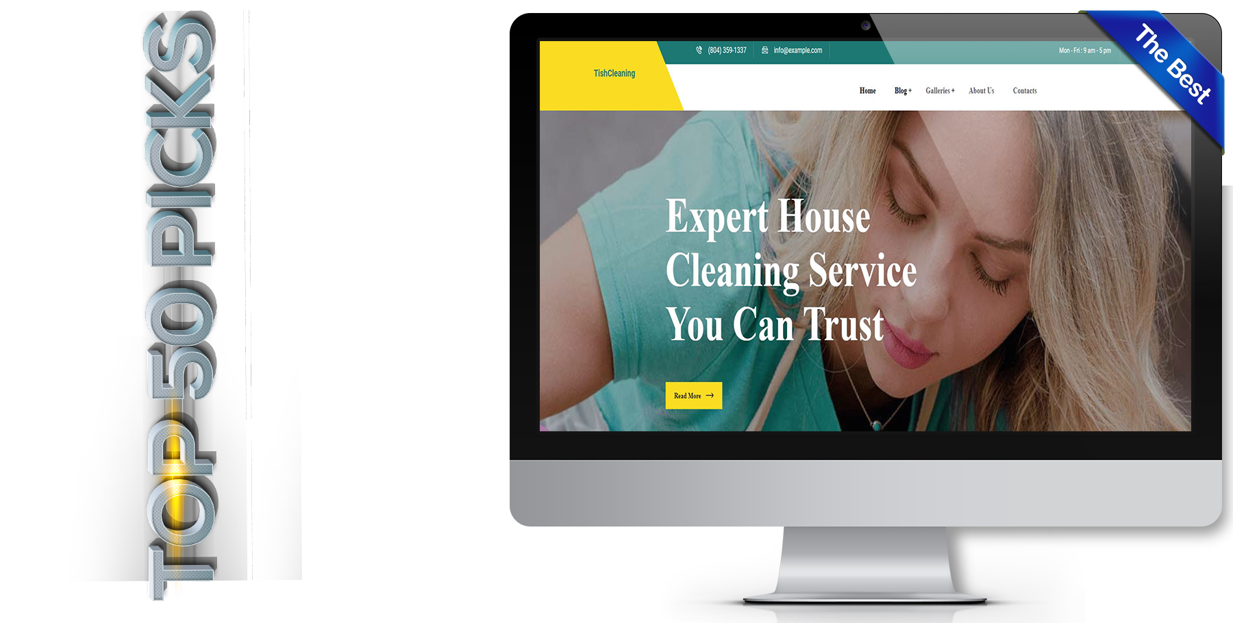 A website design in Cleaning Service called TishCleaning