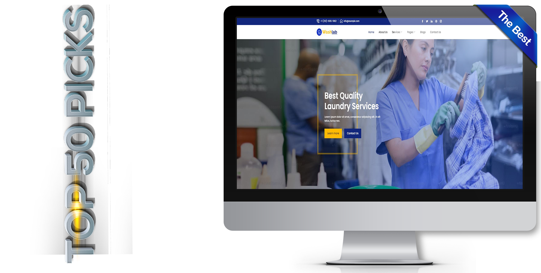 A website design in Cleaning Service called Washlab