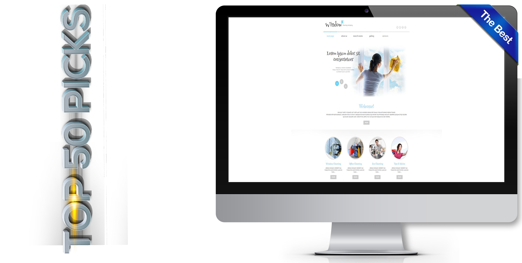 A website design in Cleaning Service called Window