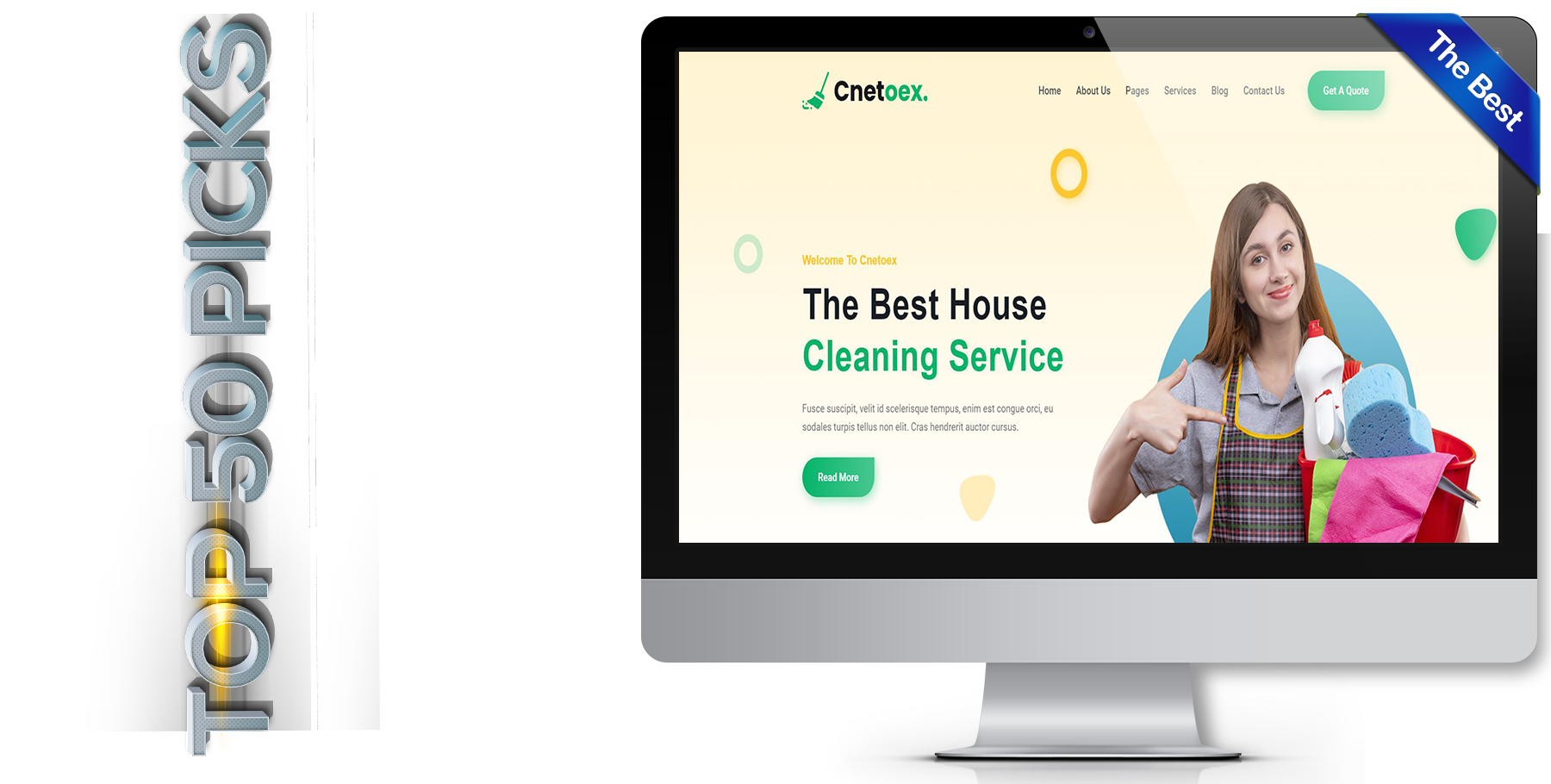 A website design in Cleaning Service called Cnetoex