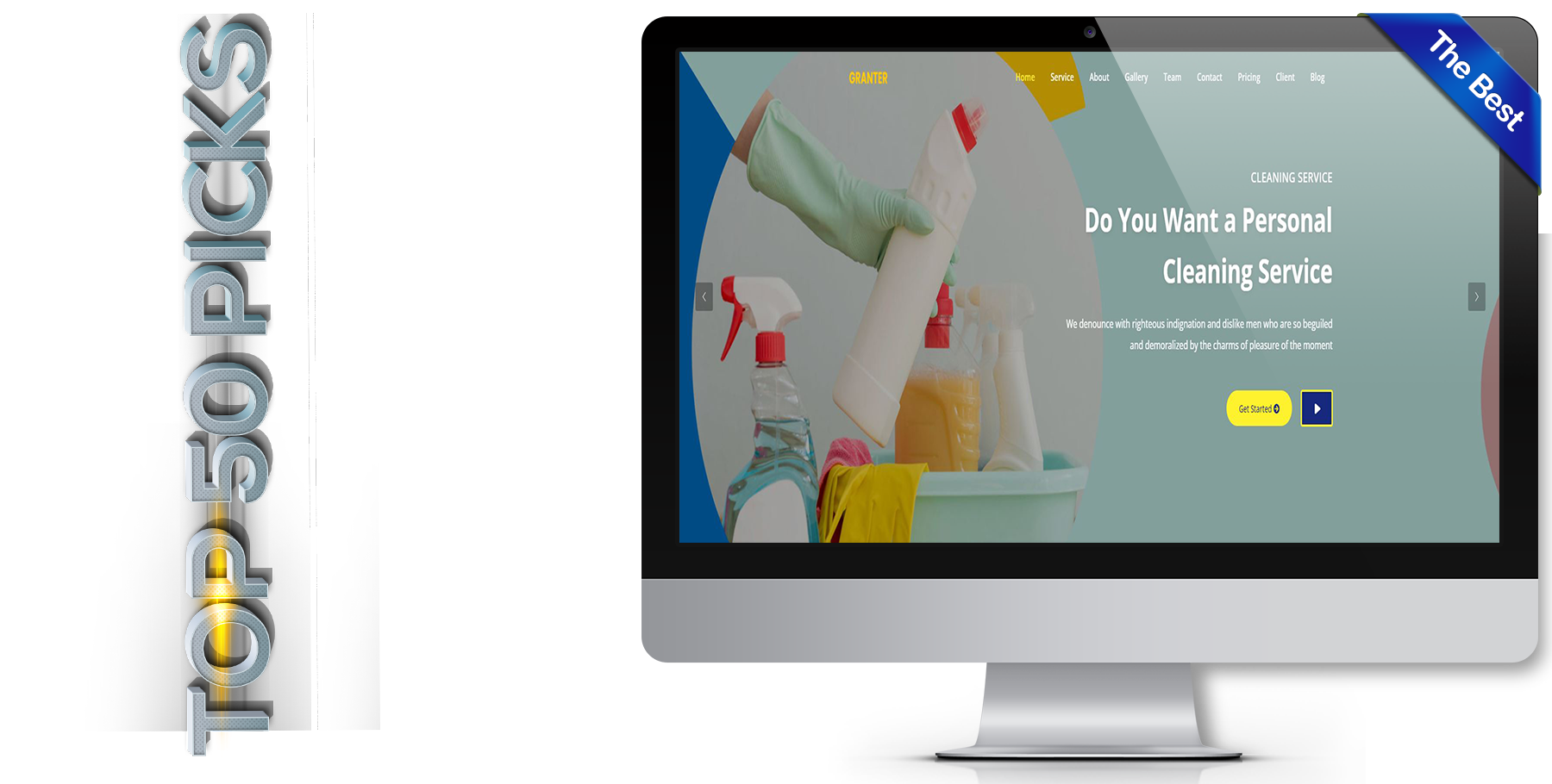 A website design in Cleaning Service called Granter