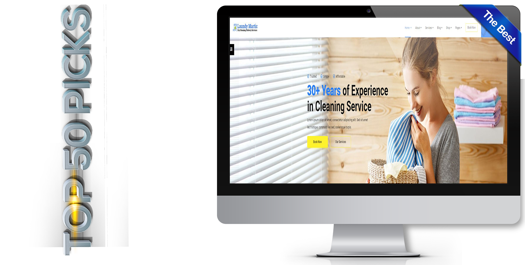 A website design in Cleaning Service called Laundrymatic