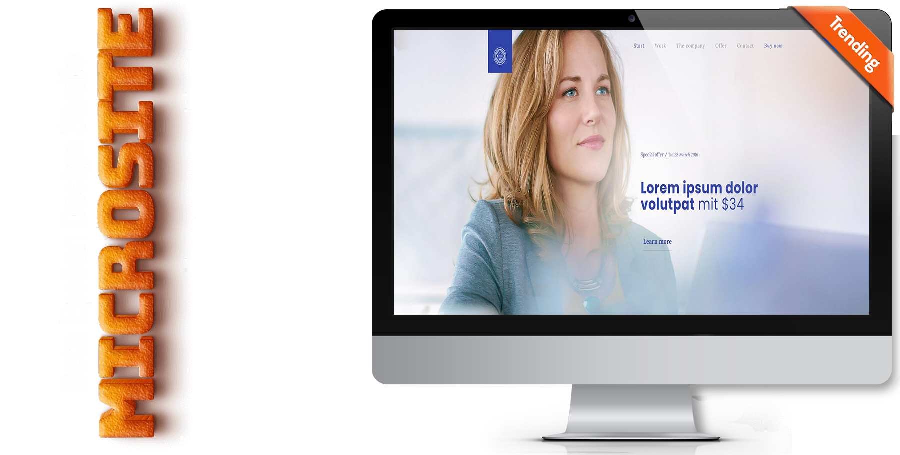 A website design in influencer called Agency