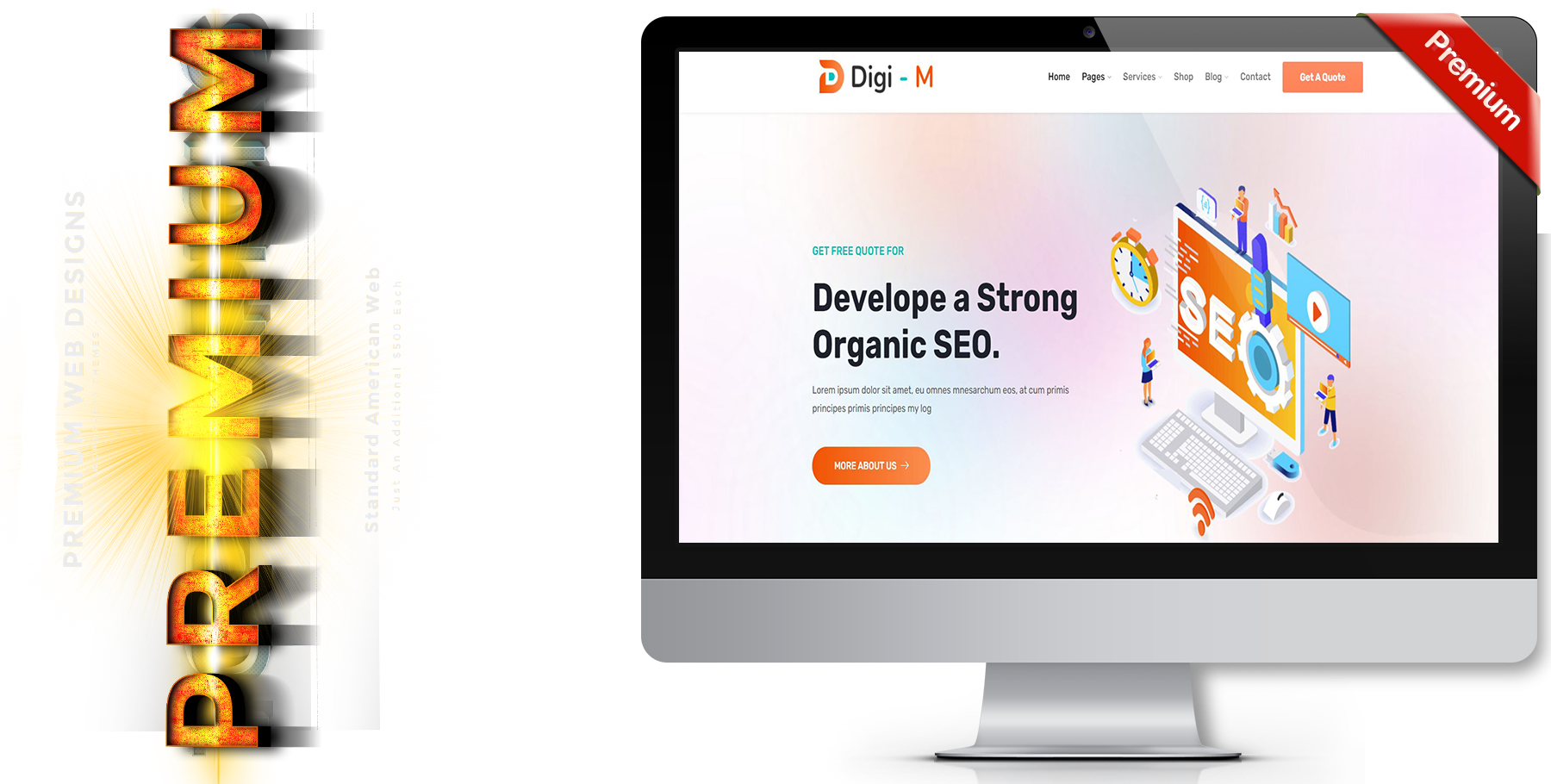A website design in influencer