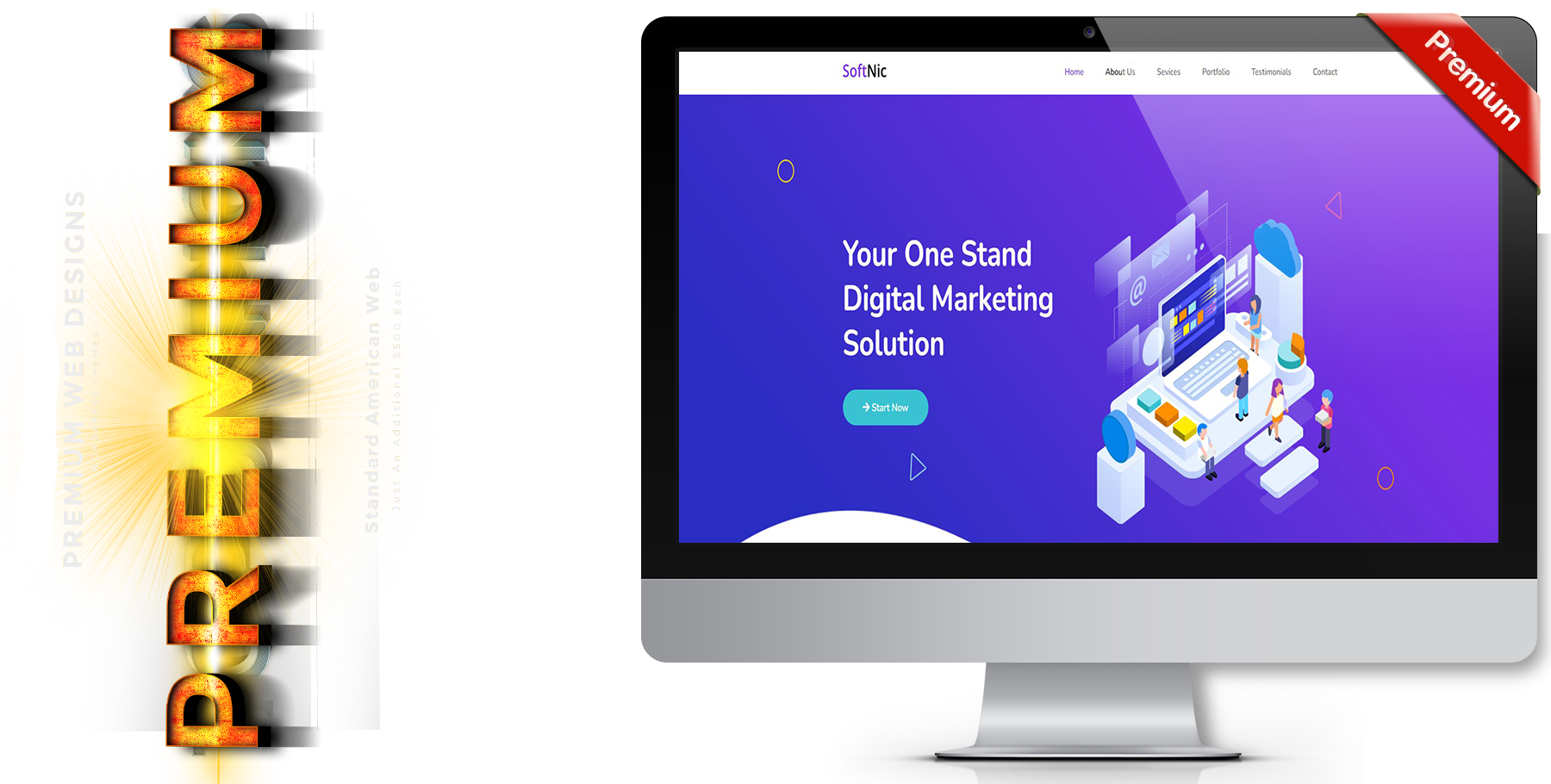 A website design in influencer