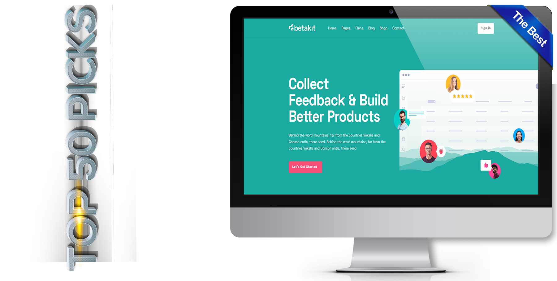 A website design in influencer called beatkit