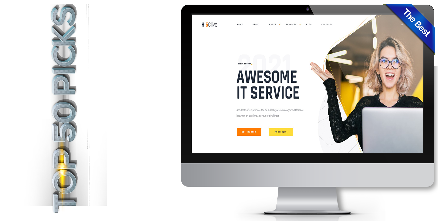 A website design in influencer called hi5clive