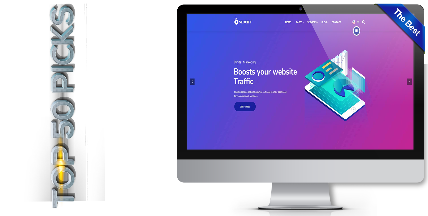 A website design in influencer called seocify