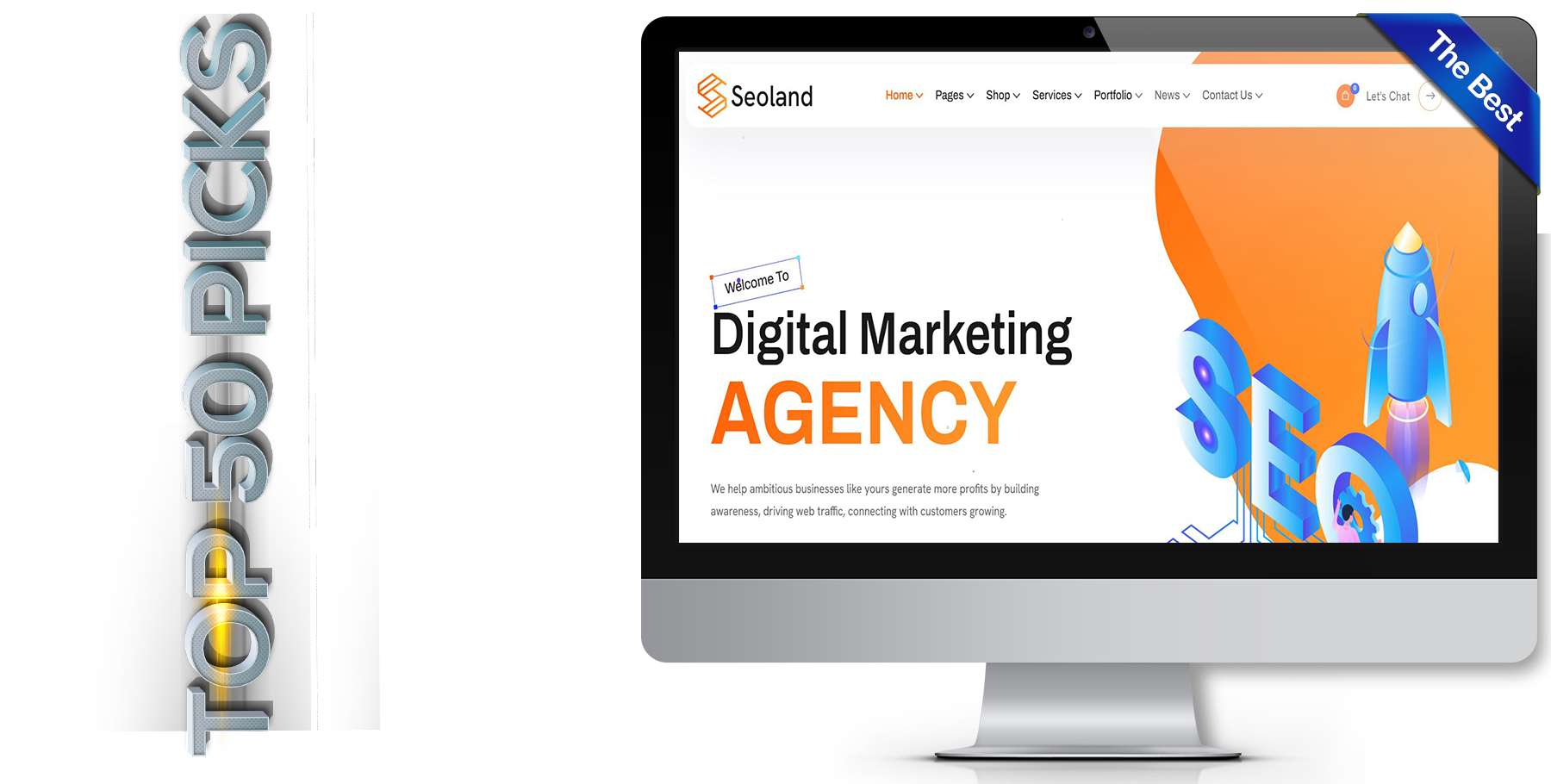 A website design in influencer called seoland