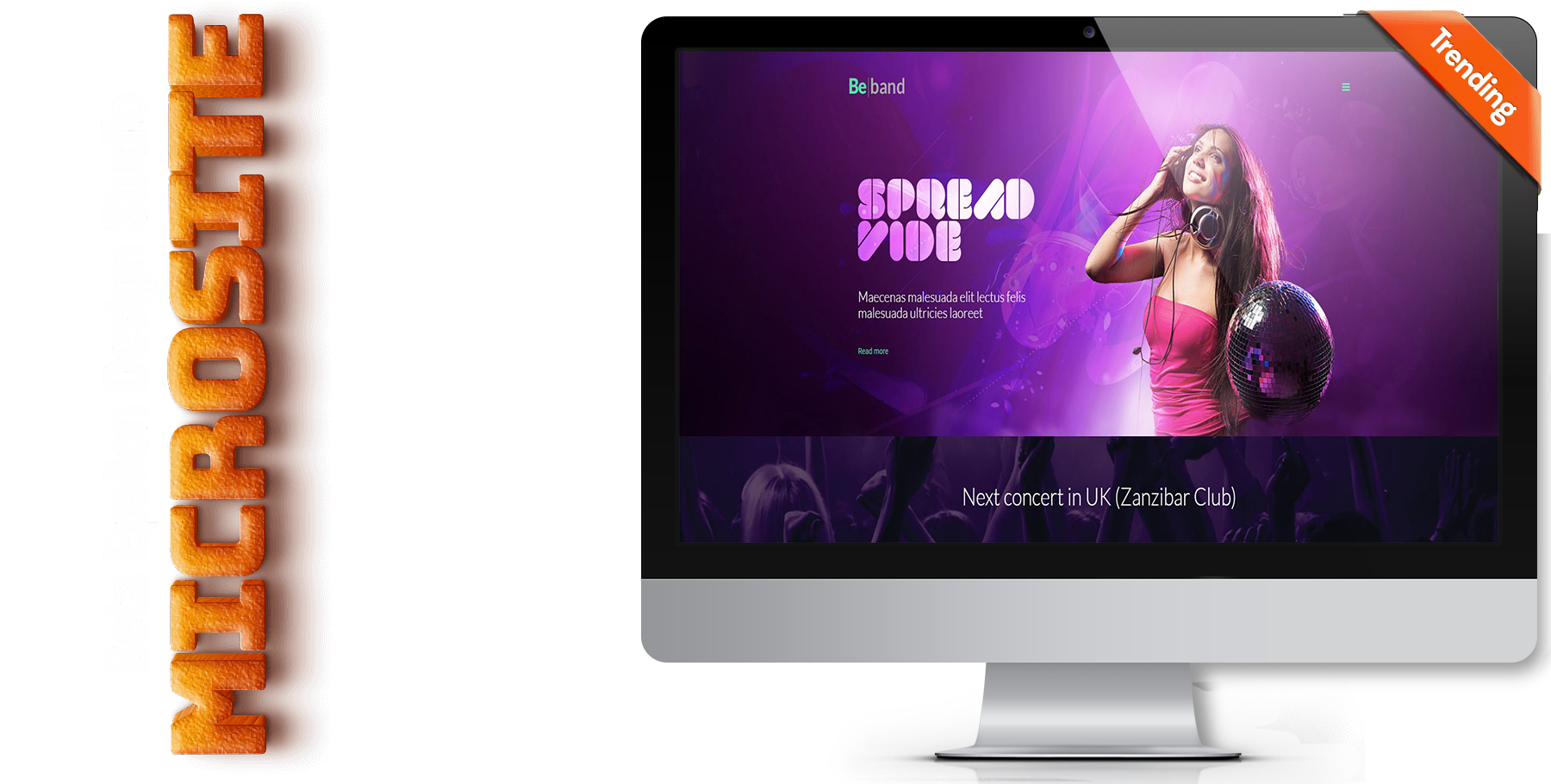 A website design in music called Band