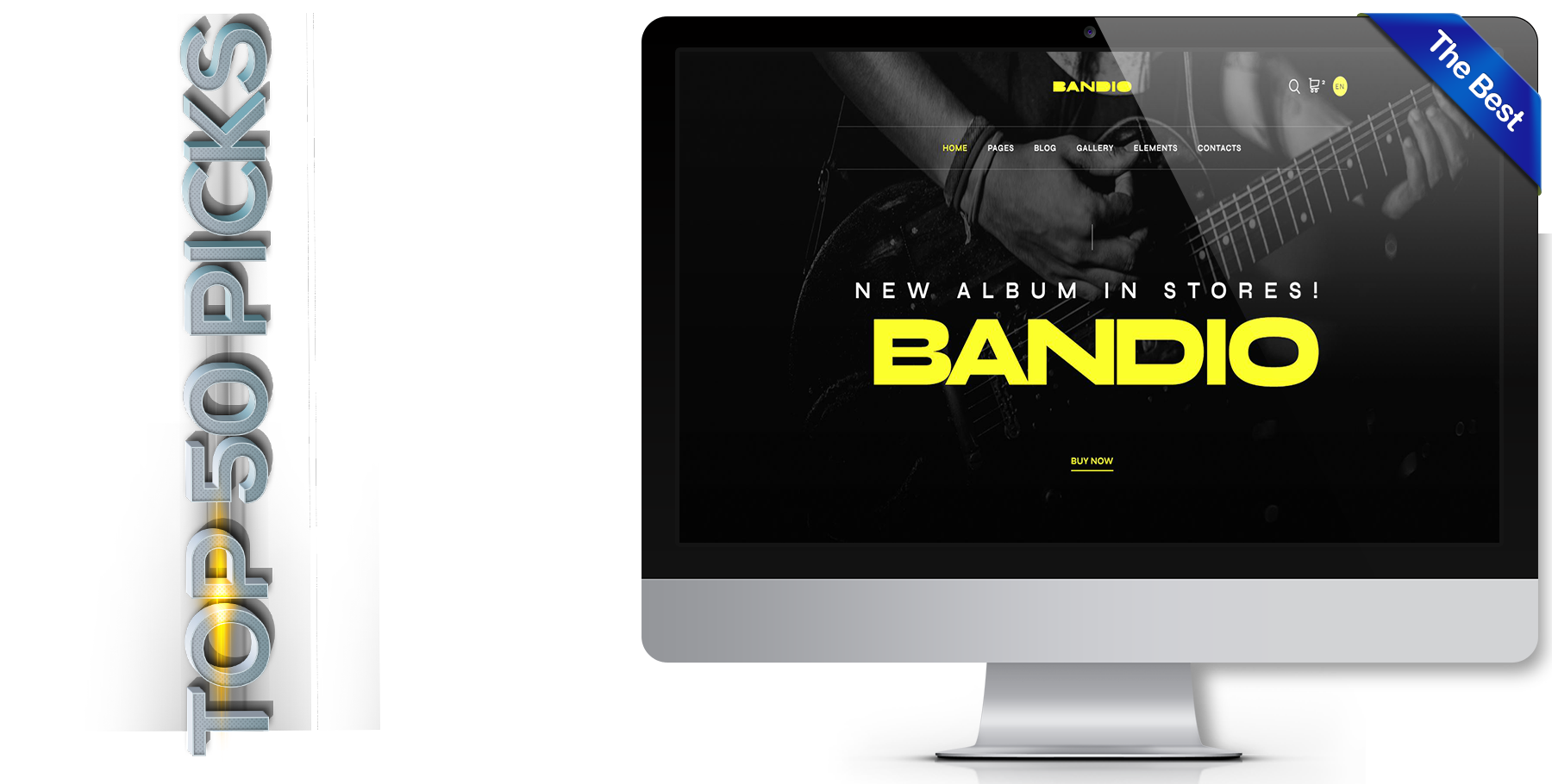 A website design in music called Bandio