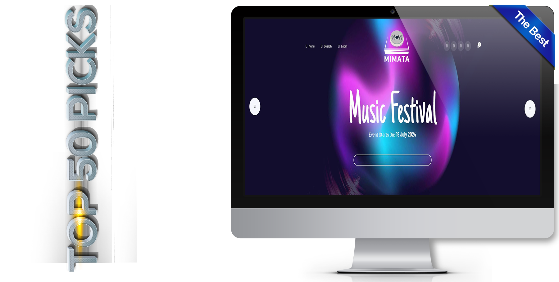 A website design in Music called mimata
