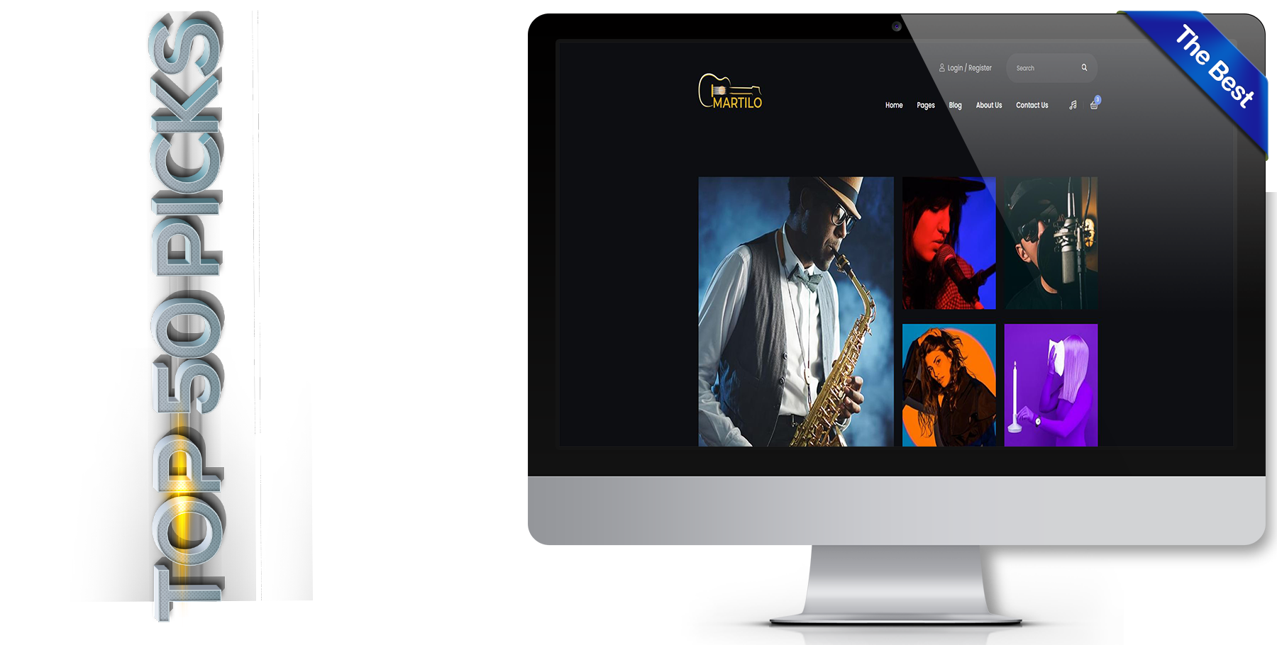 A website design in music called Martilo