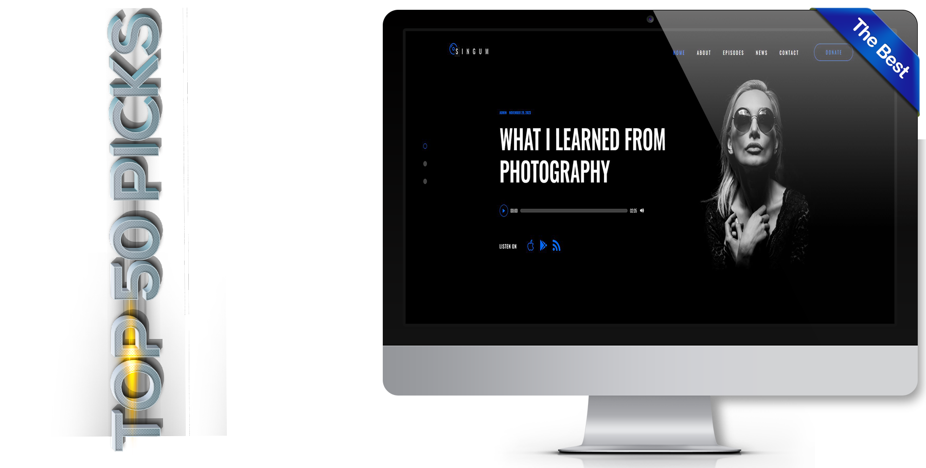 A website design in music called Singum