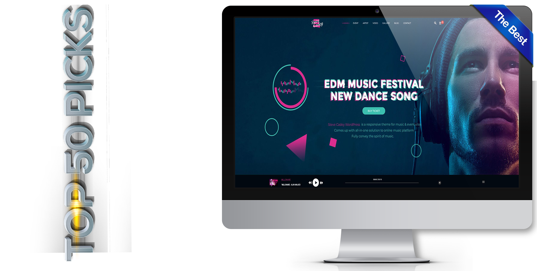 A website design in music called Steve Cadey