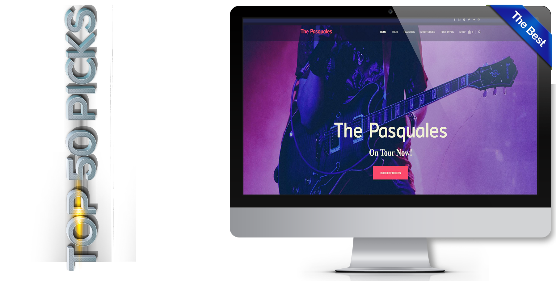 A website design in music called The Pasquales