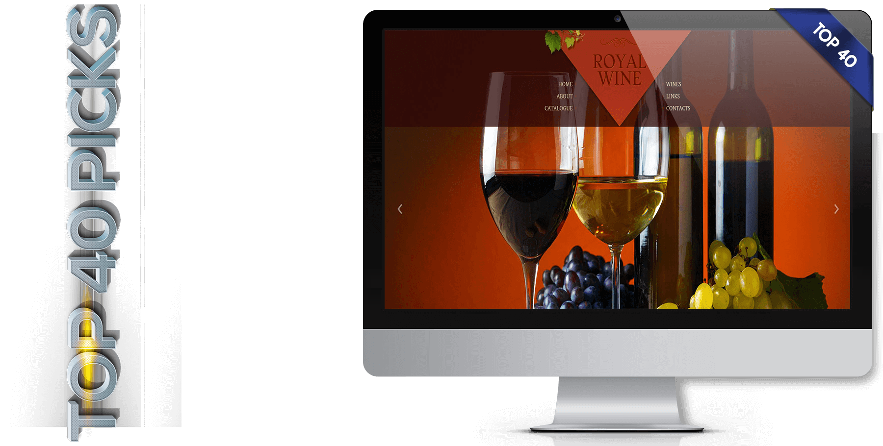 A website design called Royal Wine
