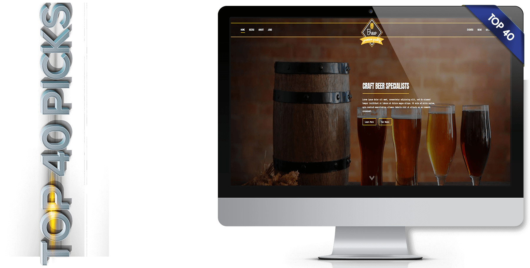 A website design called 'Brew'