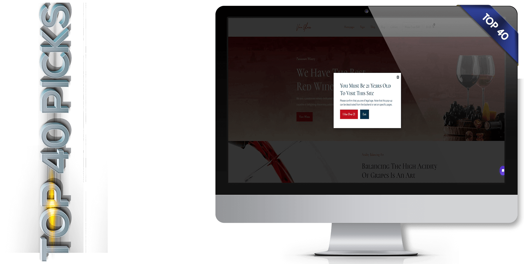 A website design for Liquor Stores that is named Amarou