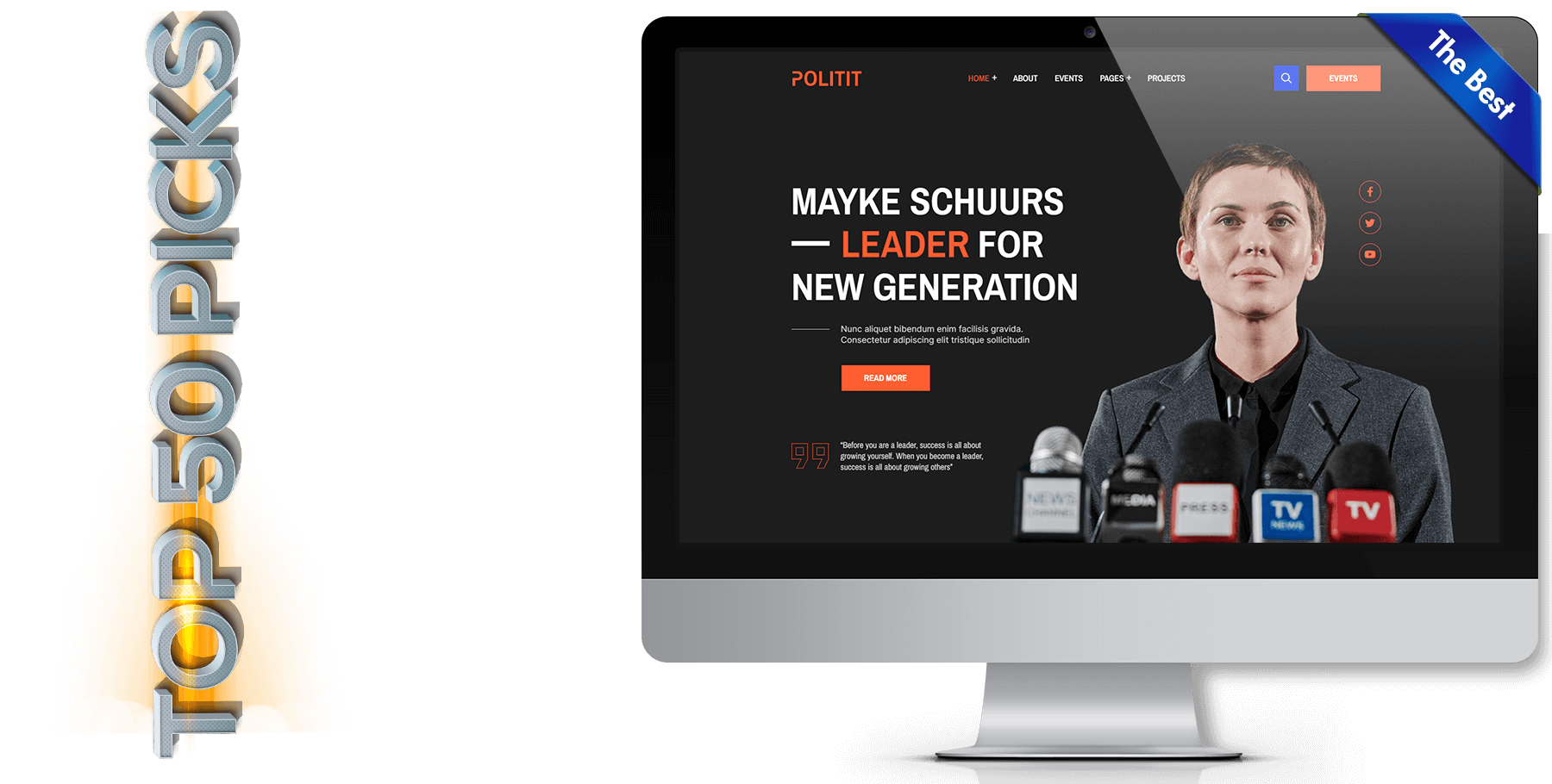 A website design in construction named Max Del