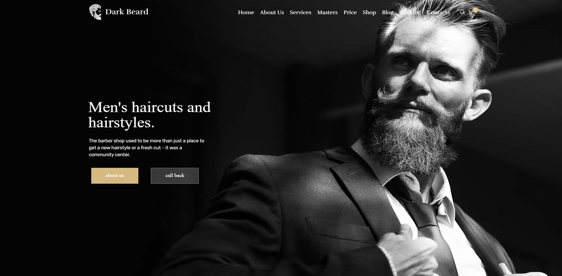 Barber Shop Website Design #10