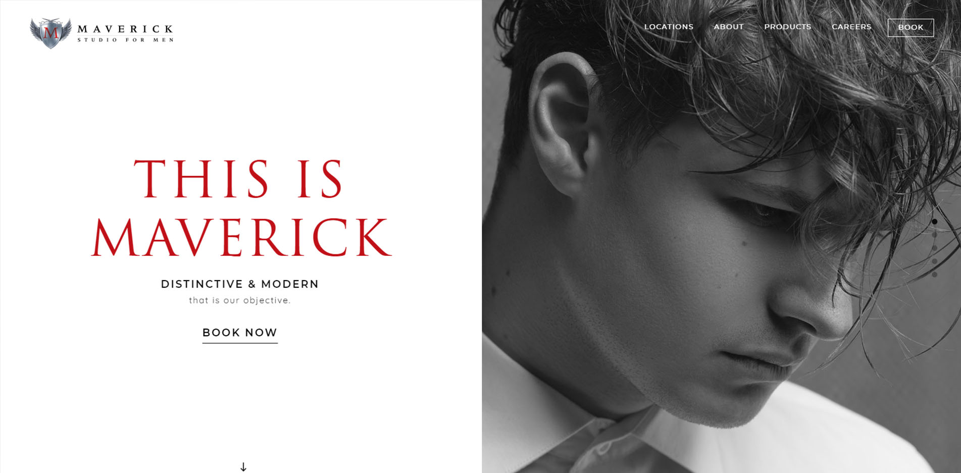 Barber Shop Website Design #7