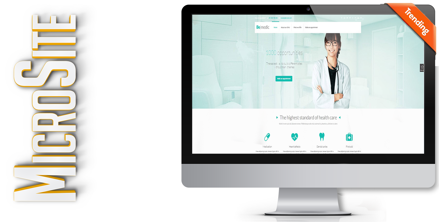 A website design in construction named Promina