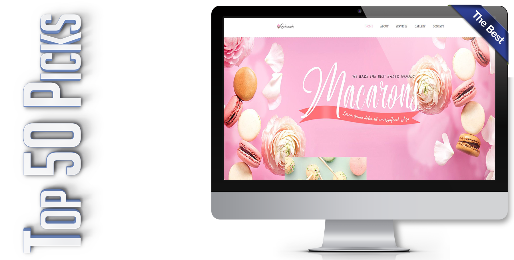 A website design in construction named BAKE-A-CAKE