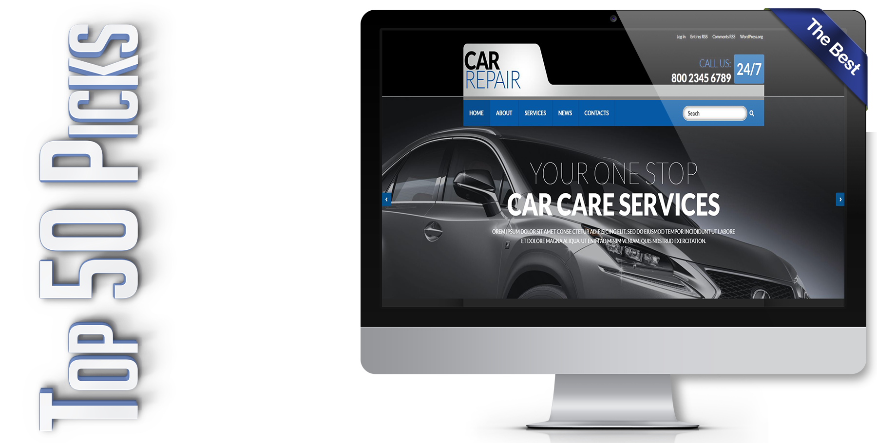 A website design in WordPress named CAR