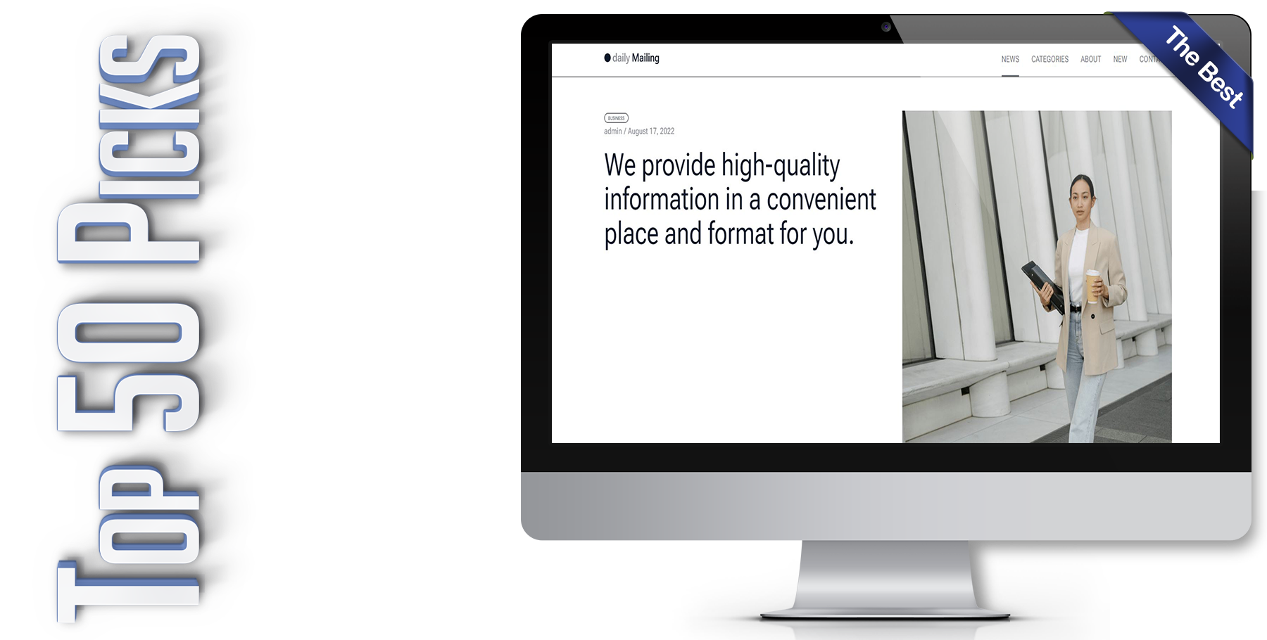 A website design in WordPress named DAILY