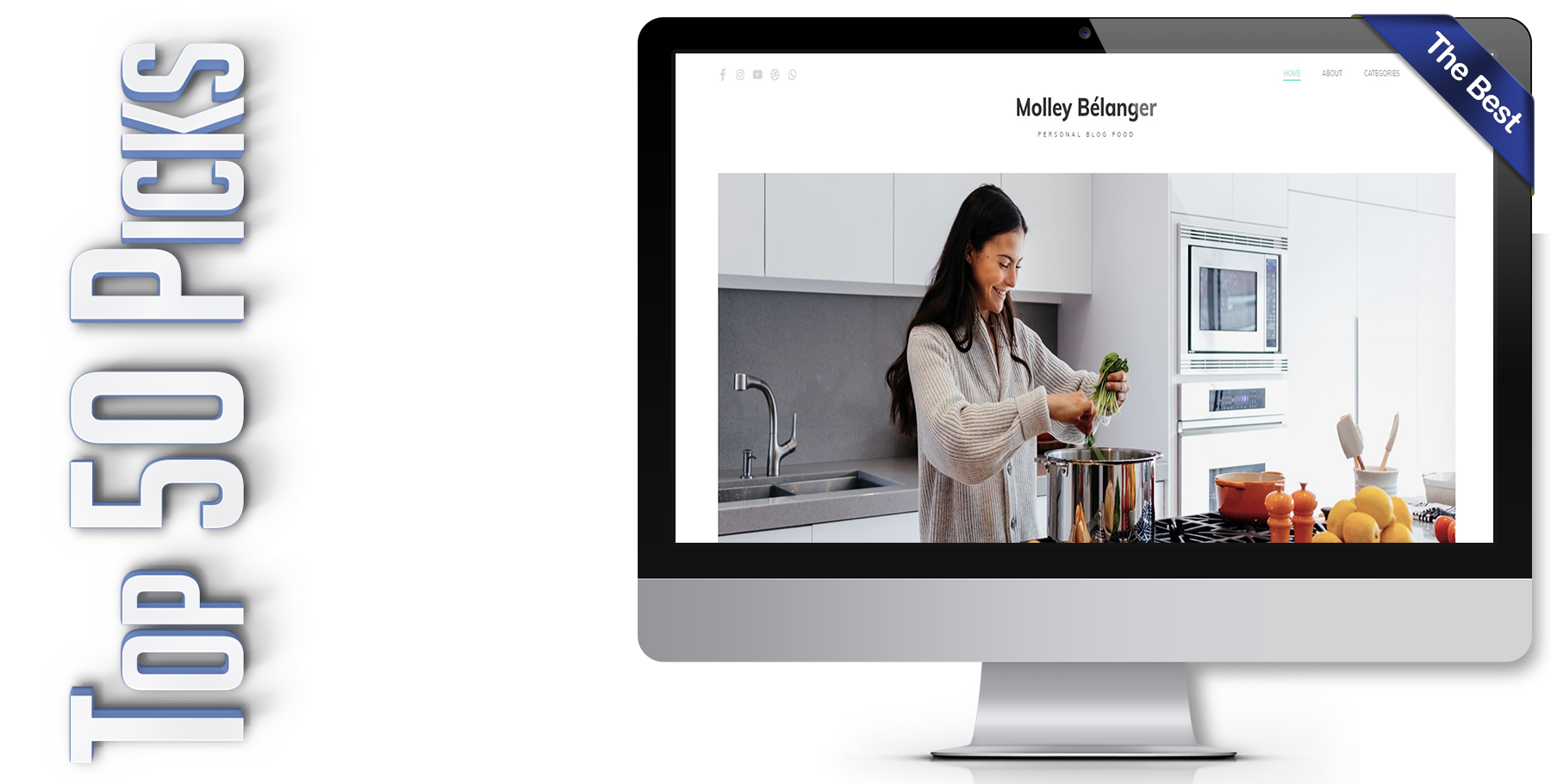A website design in WordPress named MOLLEY