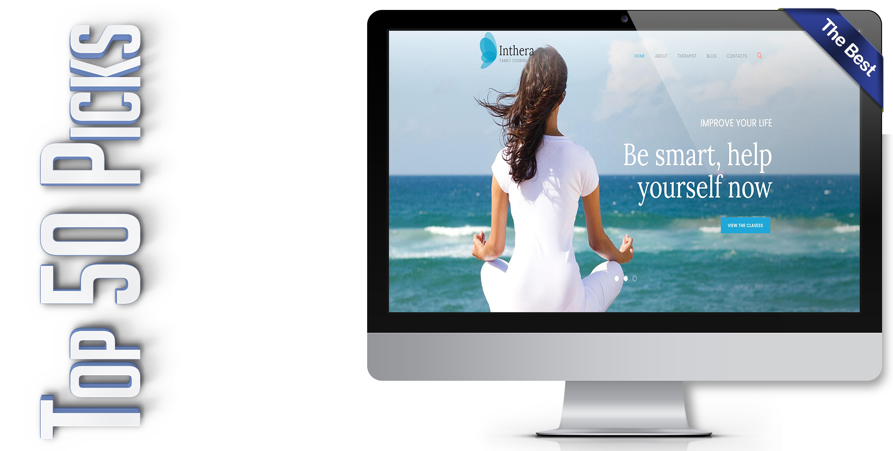 A website design in WordPress named INTHERA
