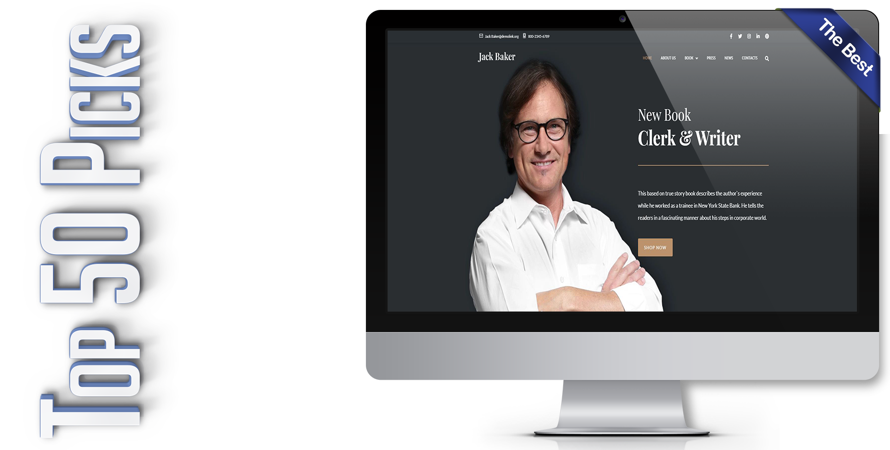 A website design in WordPress named JACK