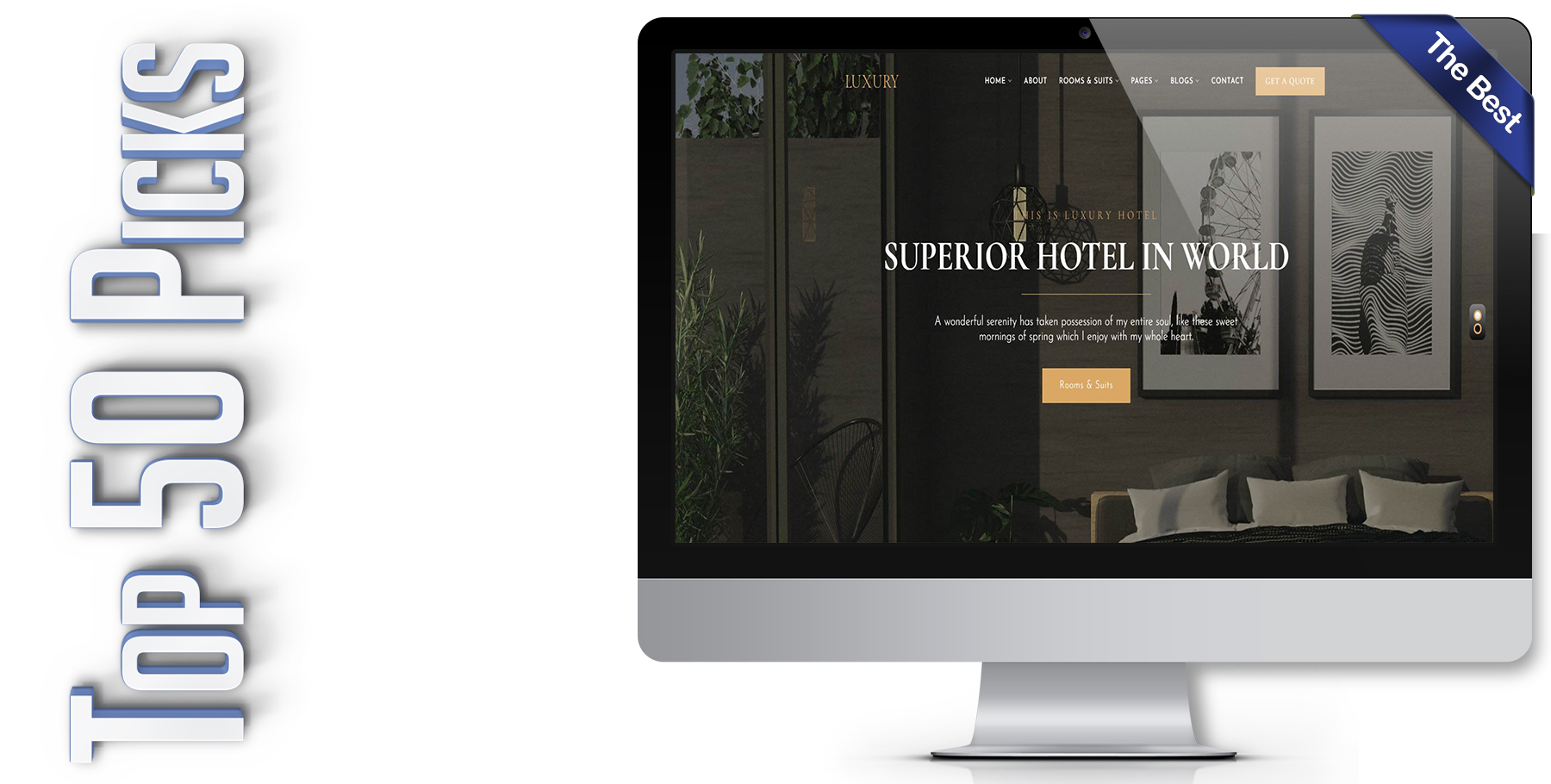 A website design in WordPress named LUXURY