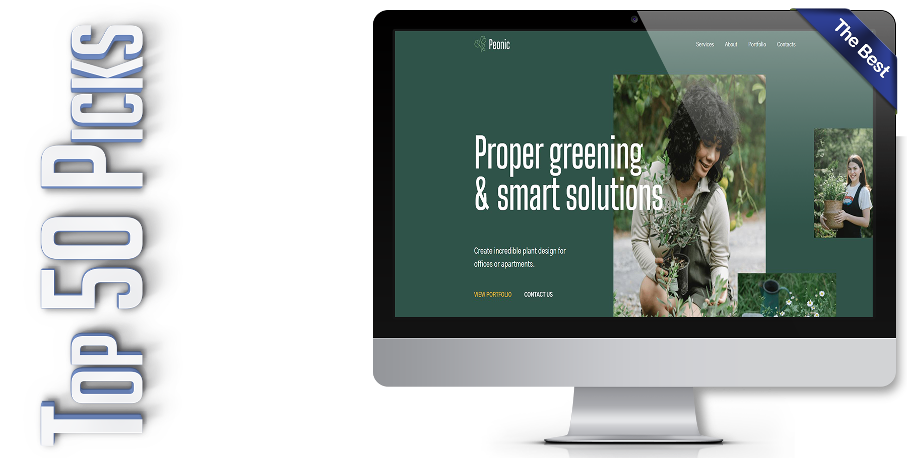 A website design in WordPress named PEONIC