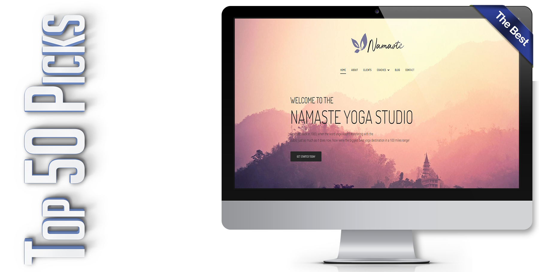 A website design in WordPress named NAMASTE