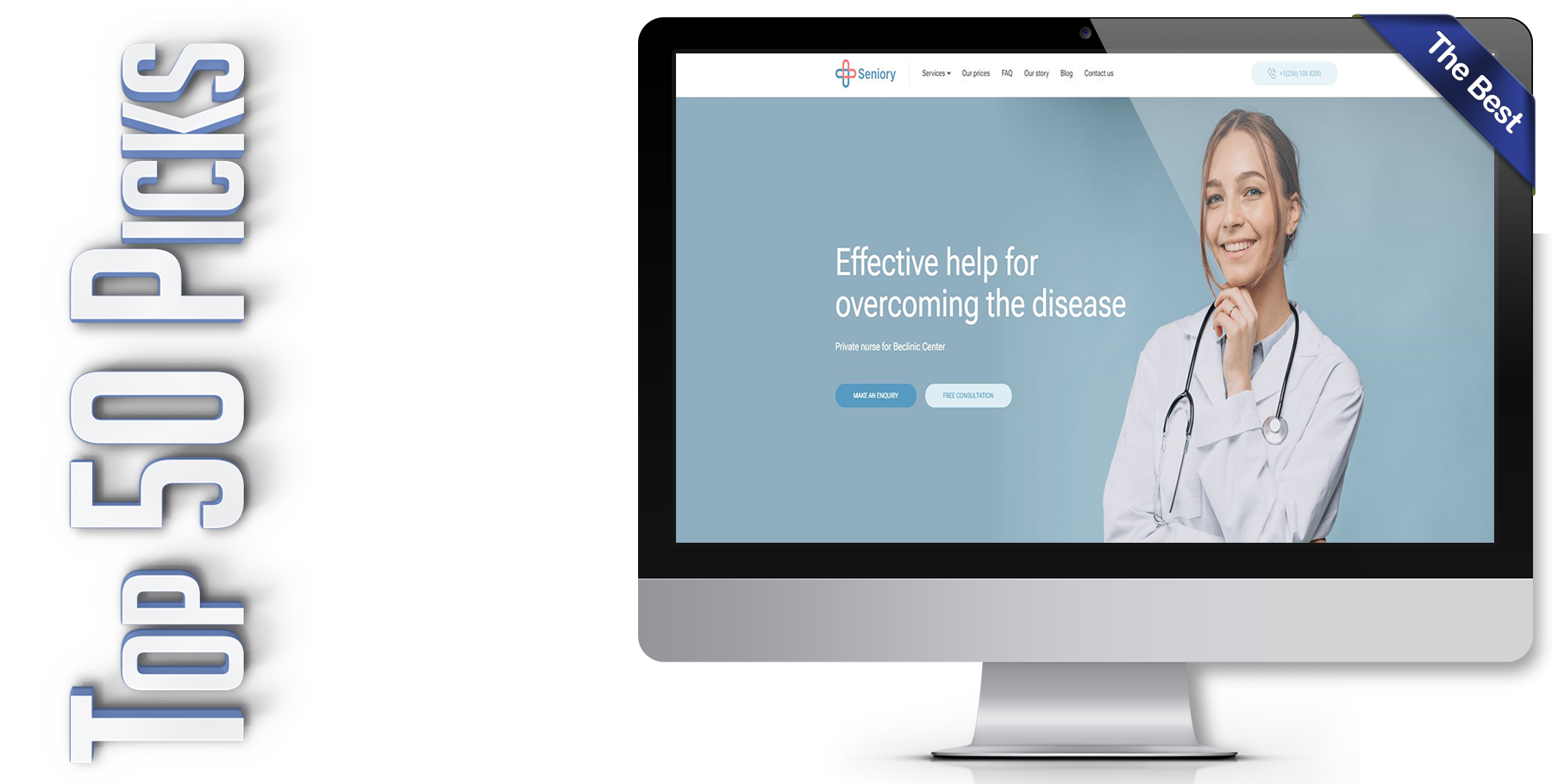 A website design in WordPress named SENIORY