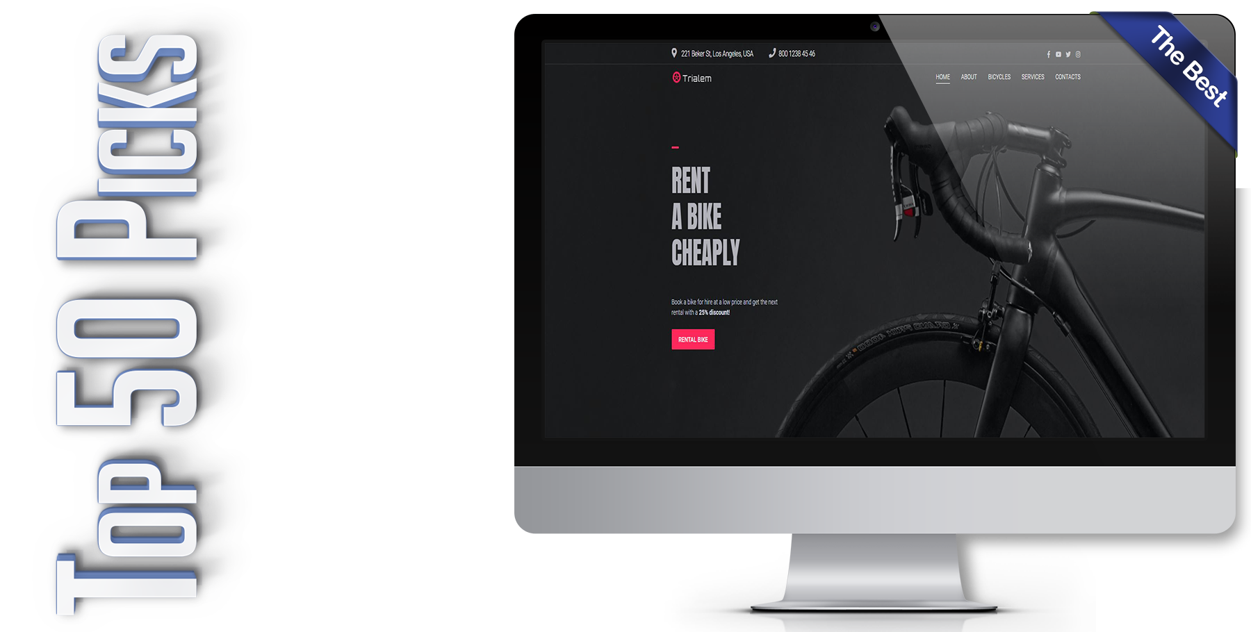 A website design in WordPress named TRIALEM