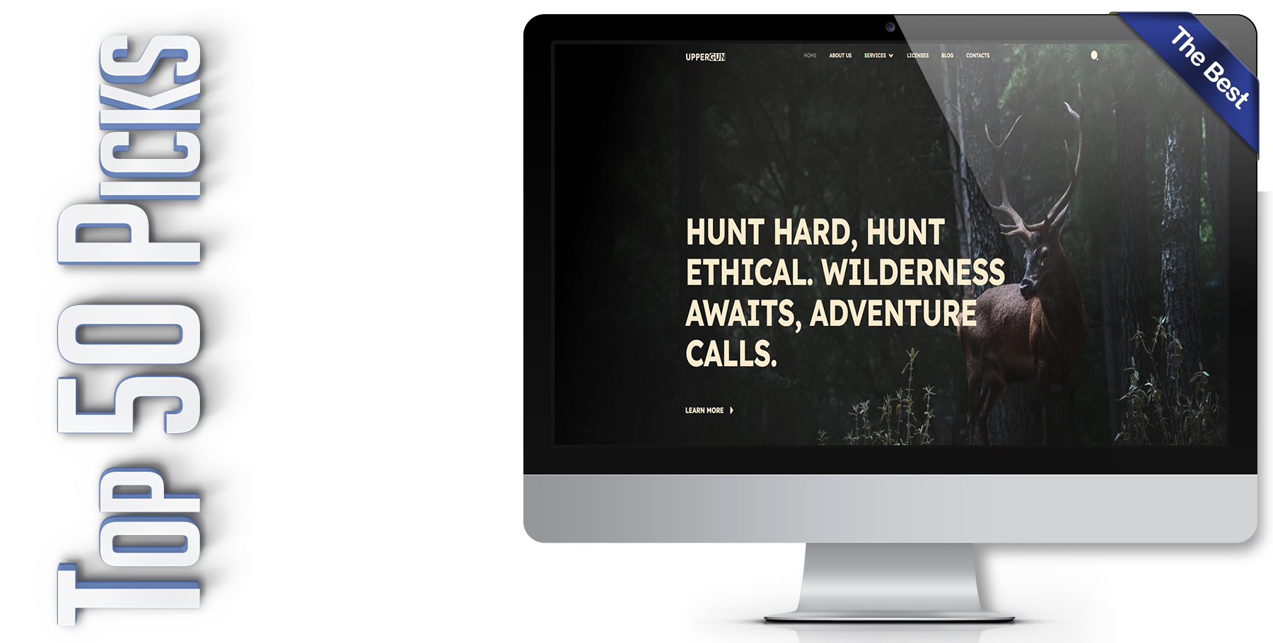 A website design in WordPress named UPPERGUN