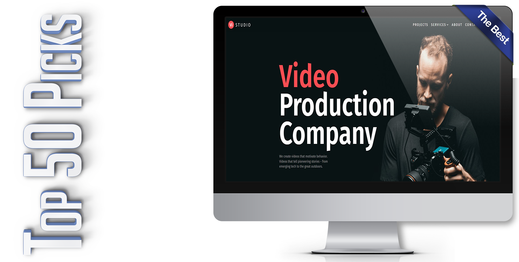 A website design in WordPress named VISTUDIO 