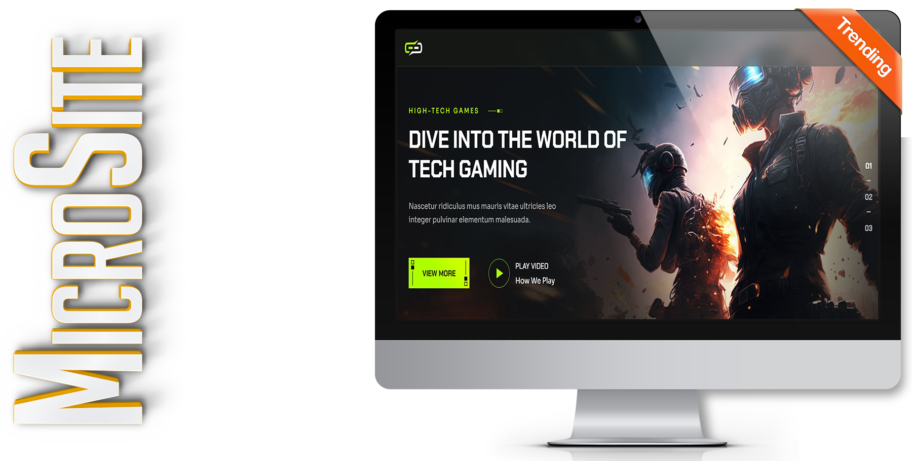 A website design in WordPress named Apexx